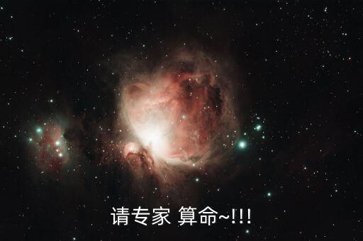 请专家 算命~!!!