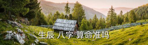 生辰 八字 算命准吗